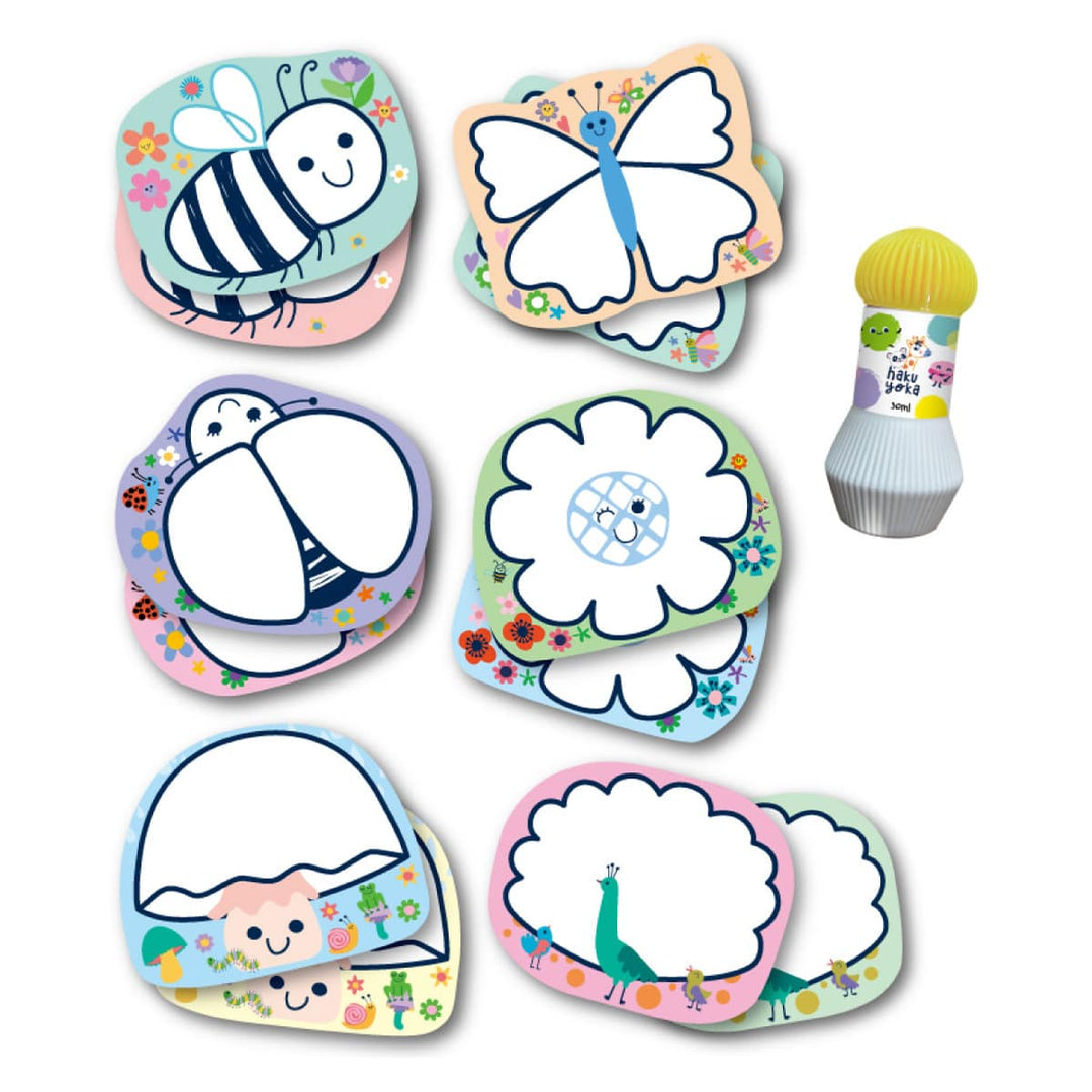 Juego Didáctico Set de 12 Tarjetas de Pintura Mágica Para Niños