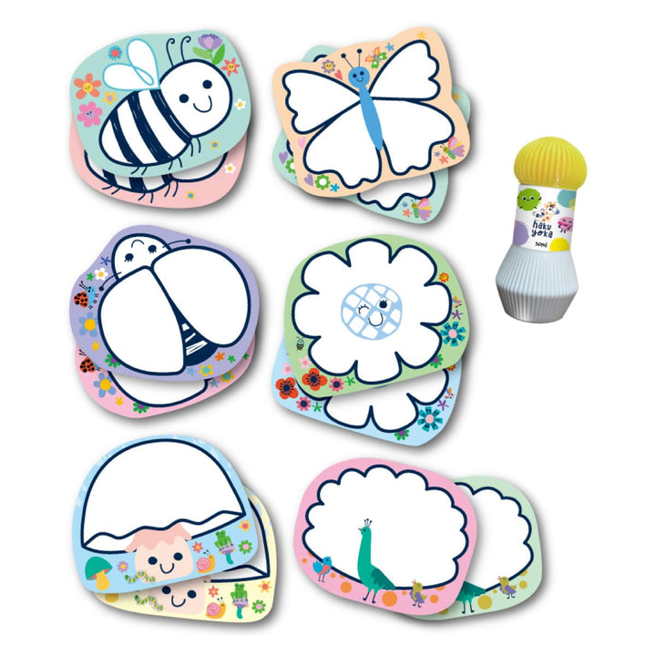 Juego Didáctico Set de 12 Tarjetas de Pintura Mágica Para Niños