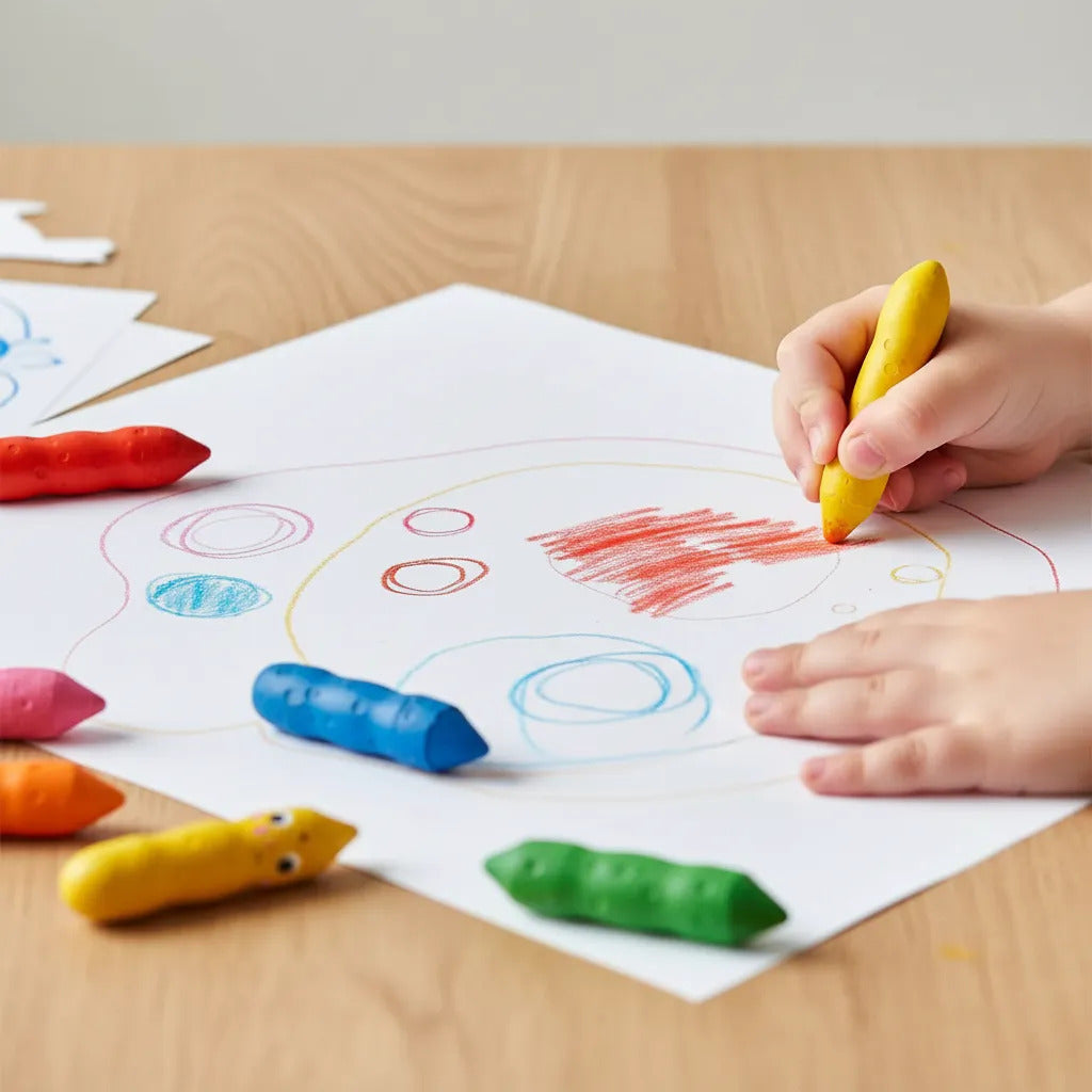 Set Crayones 24 Ceras Naturales de Cera de Abeja Para Niños