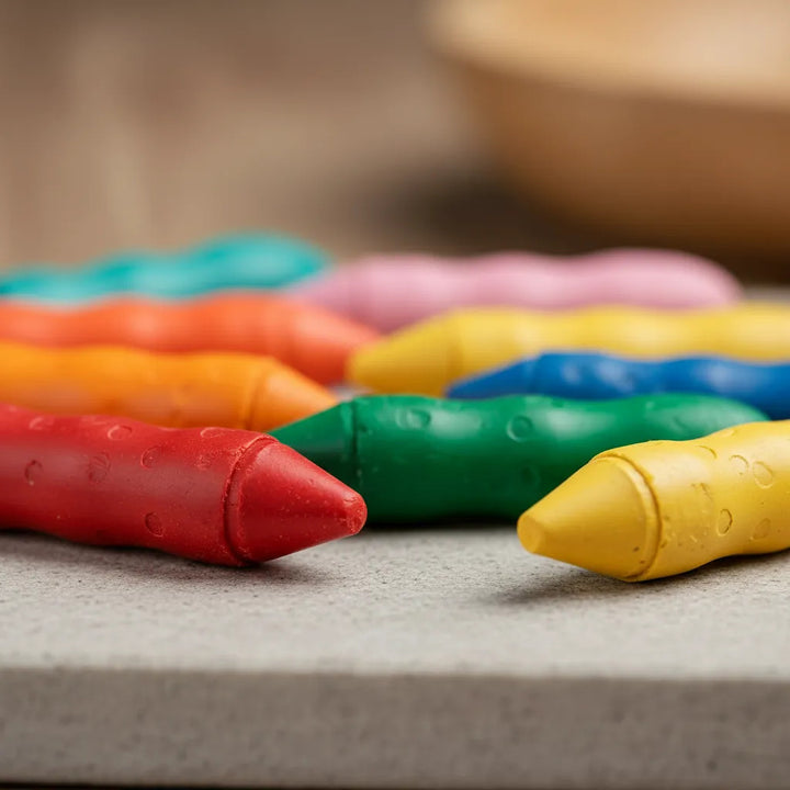 Set Crayones 24 Ceras Naturales de Cera de Abeja Para Niños