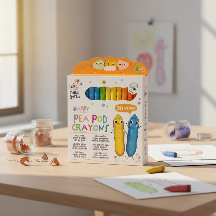 Crayones de Colores con Cera 36 unidades Para Niños
