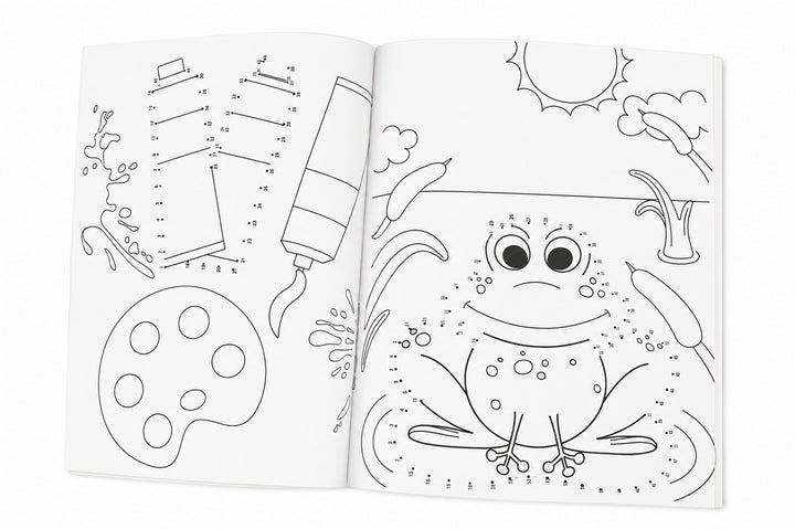 Libro para Colorear Aventura de Puntos  Pointer Para Niños