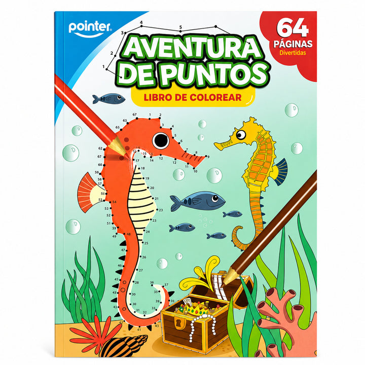 Libro para Colorear Aventura de Puntos  Pointer Para Niños