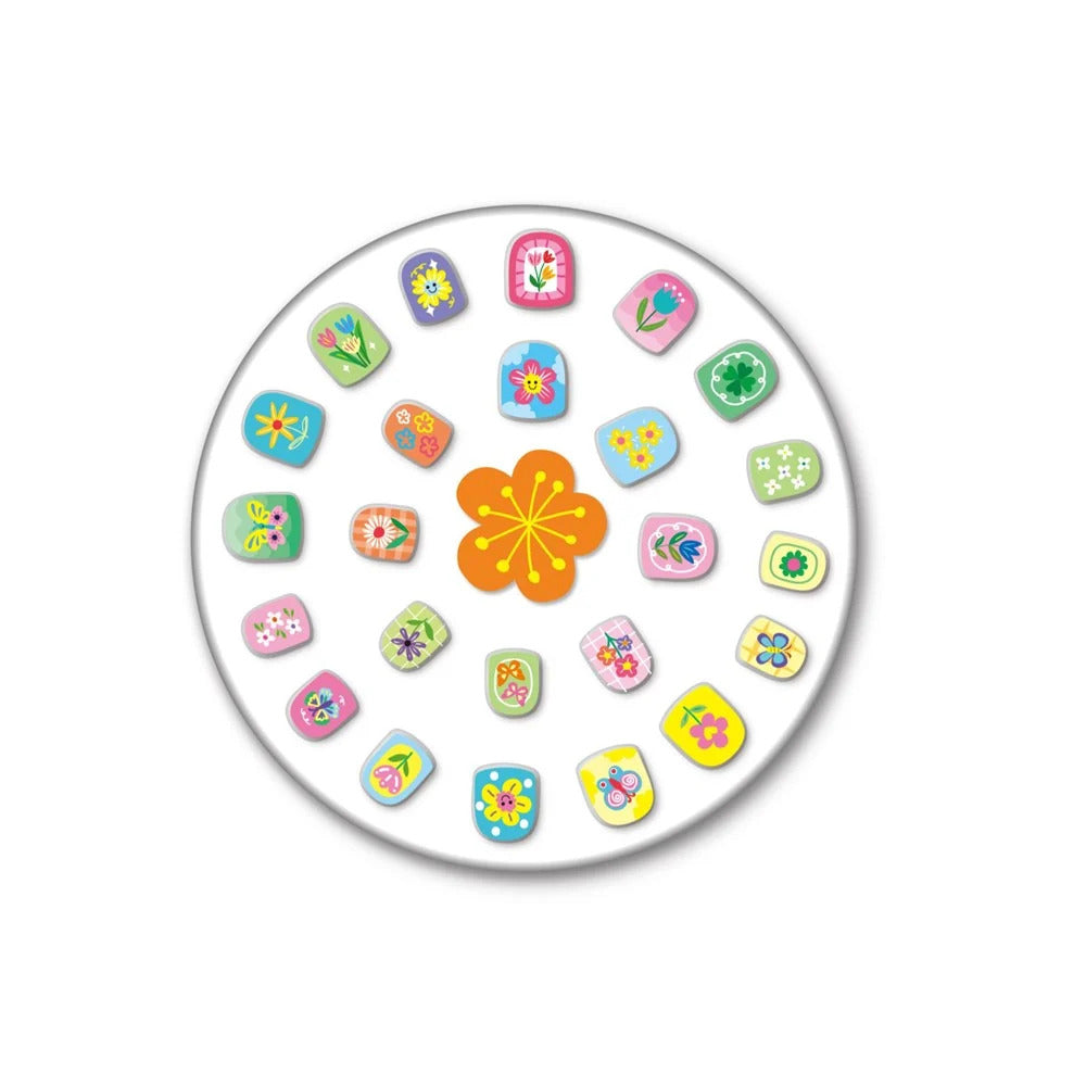 Set Uñas Adhesivas Temática Naturaleza Para Niños