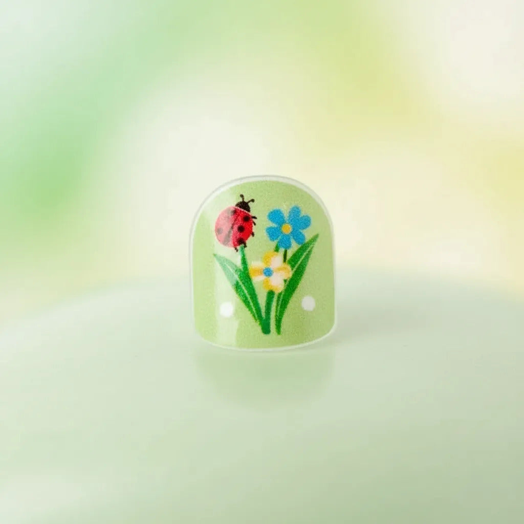 Set Uñas Adhesivas Temática Naturaleza Para Niños