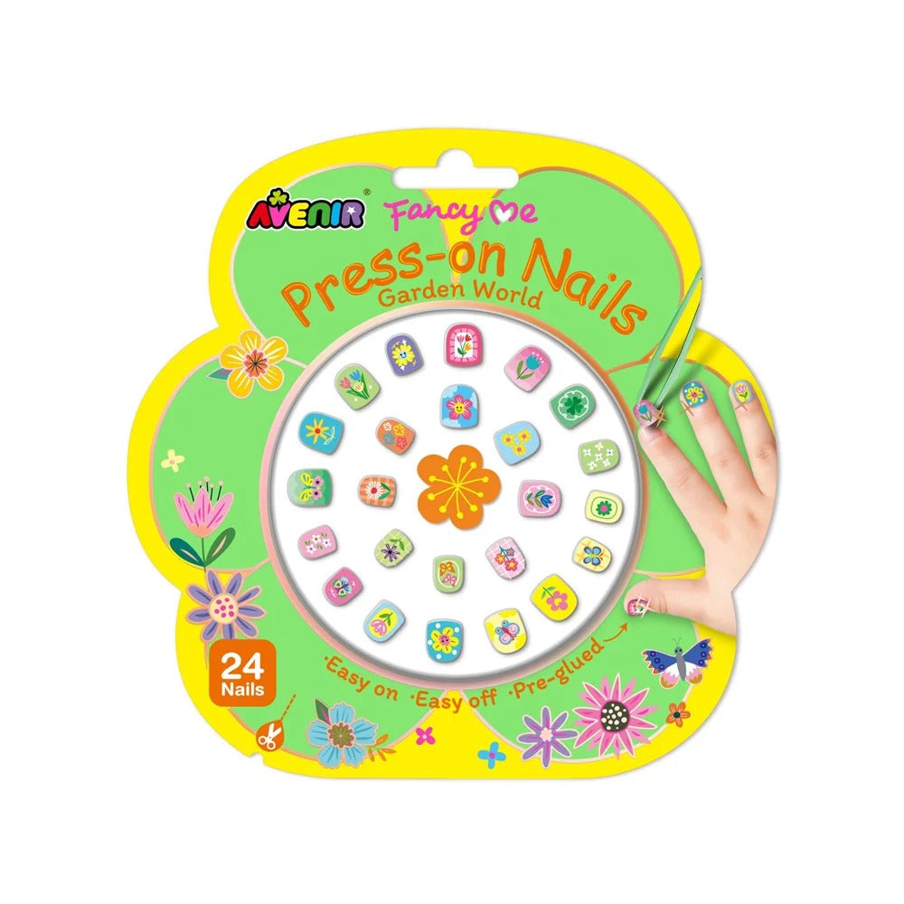 Set Uñas Adhesivas Temática Naturaleza Para Niños
