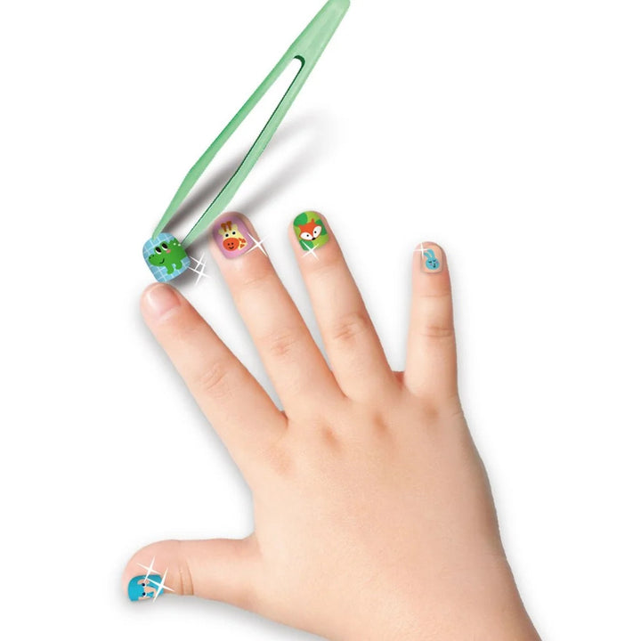 Set Uñas Postizas Reino animal Avenir  Para Niños