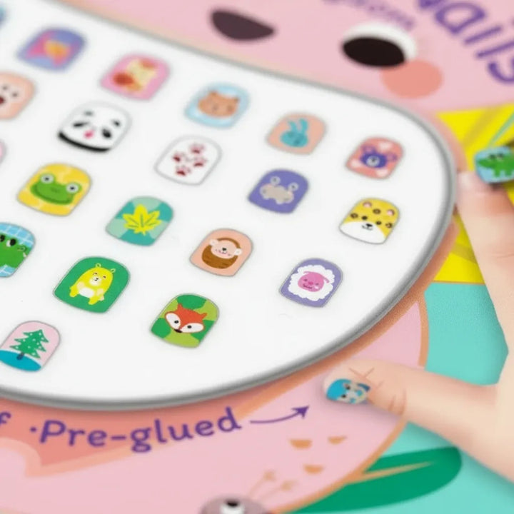 Set Uñas Postizas Reino animal Avenir  Para Niños