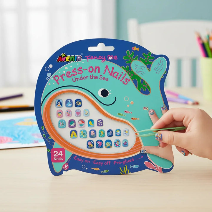 Set Uñas Adhesivas Océano Bajo el Mar Avenir Para Niños