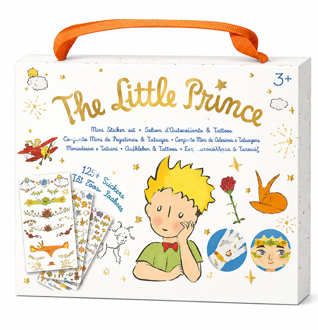 Set Pegatinas y tatuajes de la cara del Principito Para Niños