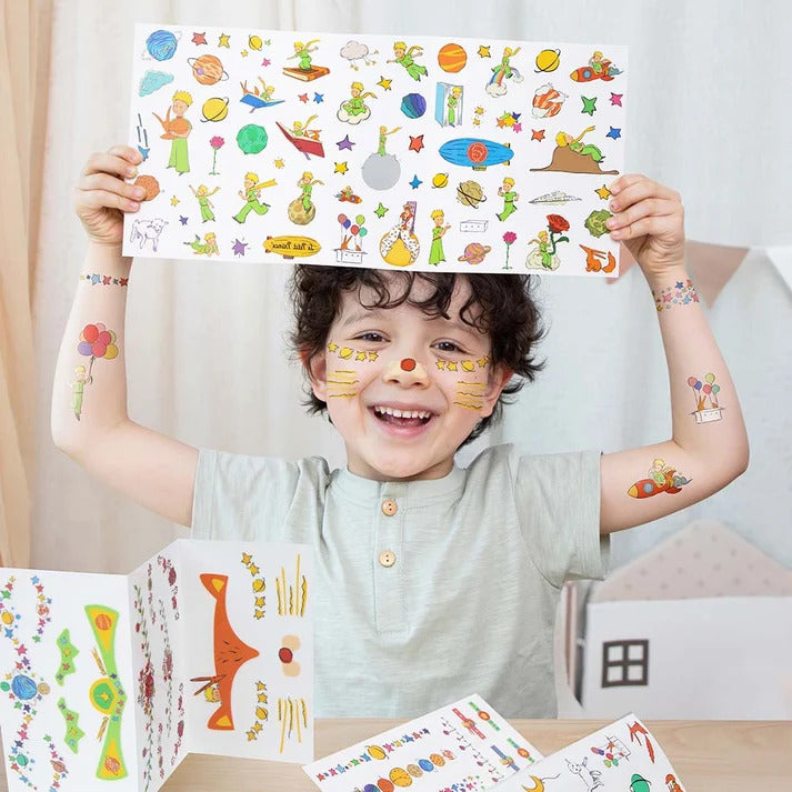 Set Pegatinas y tatuajes de la cara del Principito Para Niños