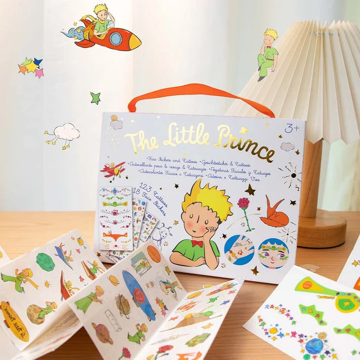 Set Pegatinas y tatuajes de la cara del Principito Para Niños
