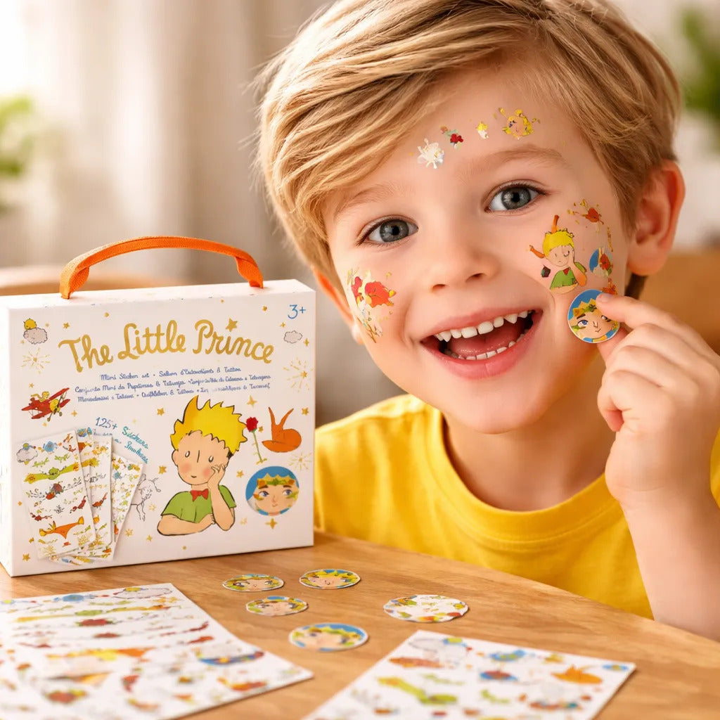 Set Pegatinas y tatuajes de la cara del Principito Para Niños