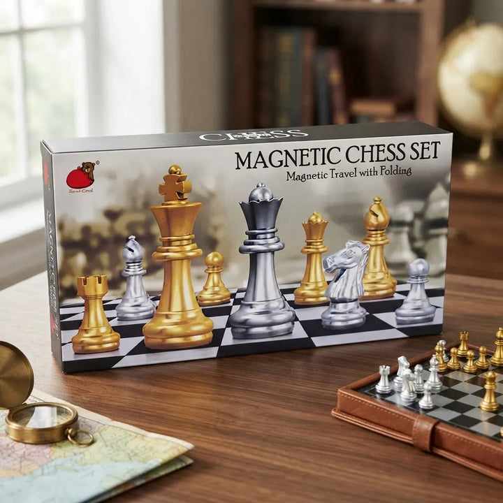Juego De Mesa Ajedrez Magnético de Lujo Para Niños