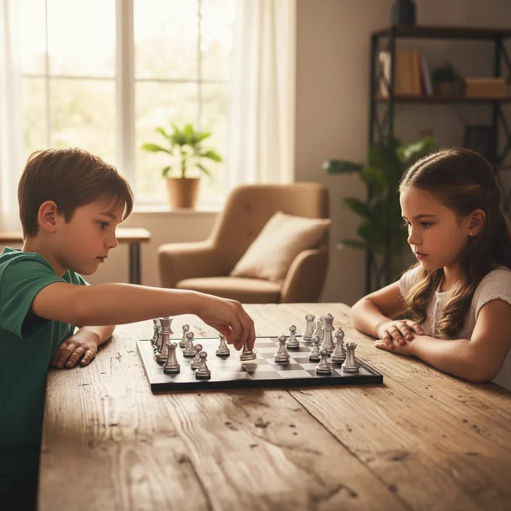 Juego De Mesa Ajedrez Magnético de Lujo Para Niños