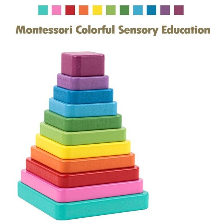 Juego Educativo Coordinación Torre de Apilamiento Madera Para Niños