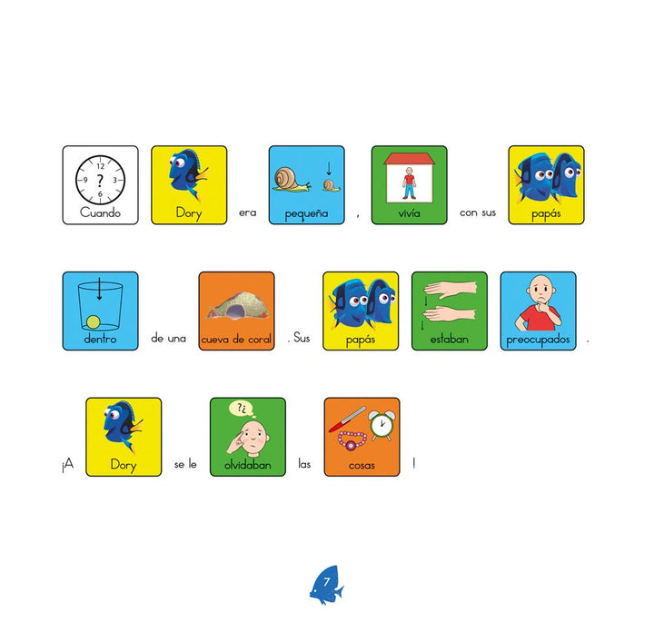 Juego Cuento Pictogramas Buscando a Dory Para Niños