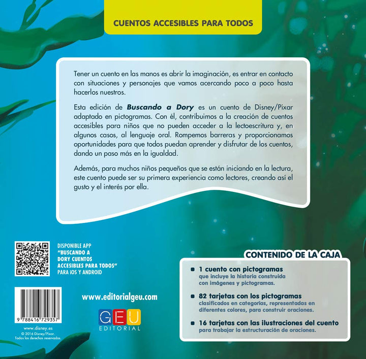 Juego Cuento Pictogramas Buscando a Dory Para Niños