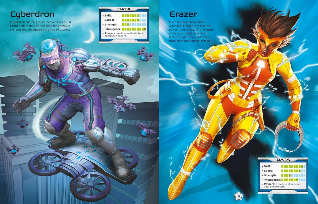 Libro de Stickers Crea tus Propias Superheroes Para Niños