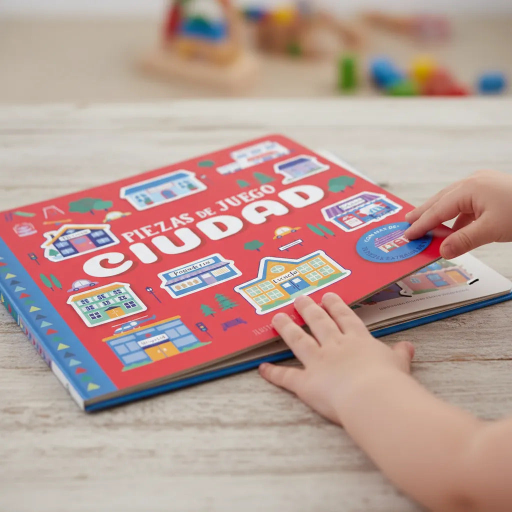 Libro Interactivo la Ciudad Con Piezas Lexus Para Niños