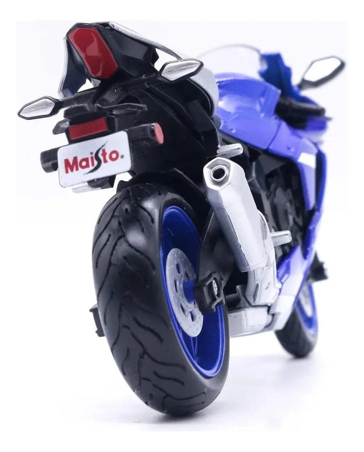 Carro Coleccionable Maisto 1:12 Mc Yamaha Yzfr1 Azul