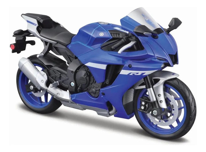Carro Coleccionable Maisto 1:12 Mc Yamaha Yzfr1 Azul