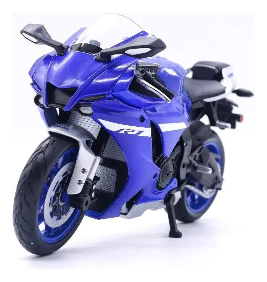 Carro Coleccionable Maisto 1:12 Mc Yamaha Yzfr1 Azul