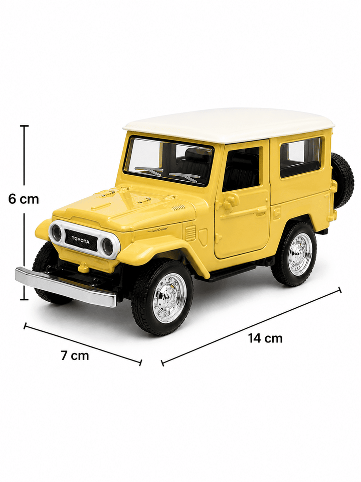 Carro Escala Toyota Land Cruiser Fj40 Amarillo