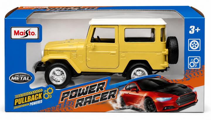 Carro Escala Toyota Land Cruiser Fj40 Amarillo