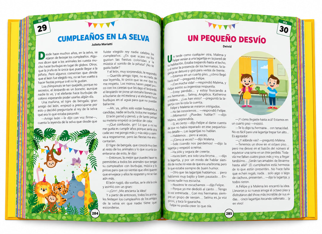Libro Ilustrado 365 Cuentos Cortos Clásicos Para Niños