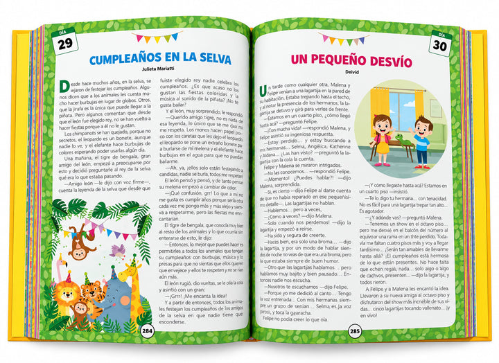 Libro Ilustrado 365 Cuentos Cortos Clásicos Para Niños