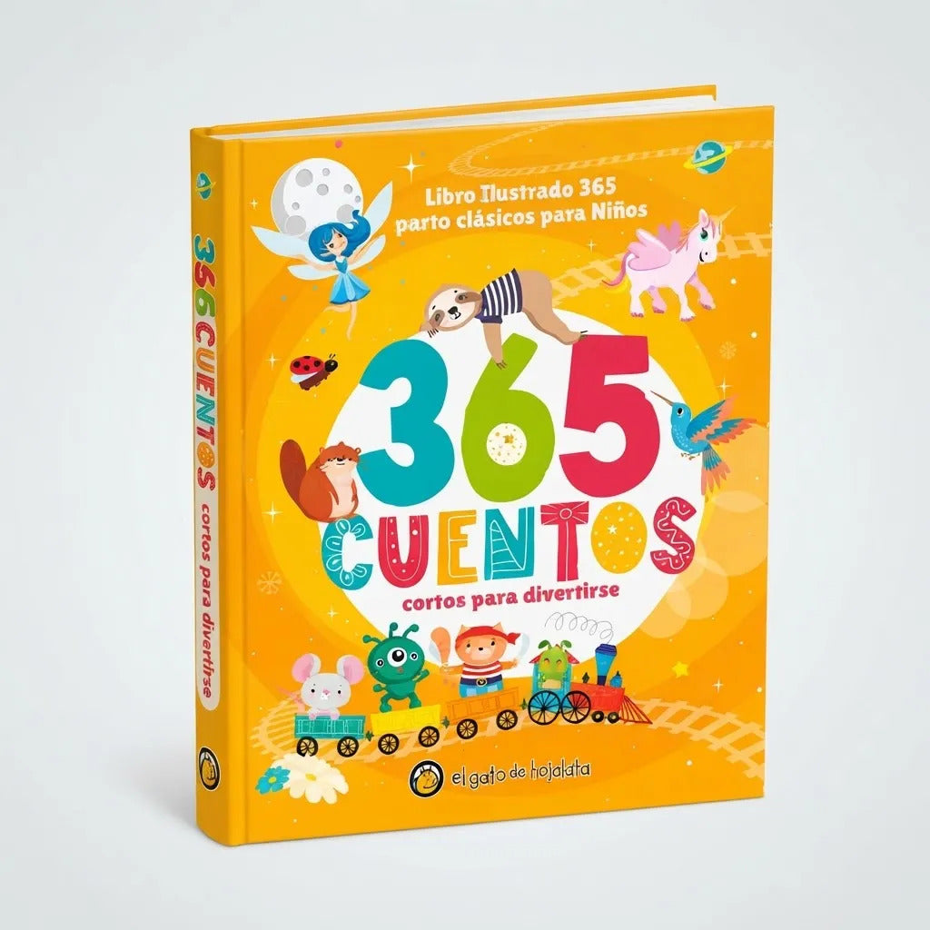 Libro Ilustrado 365 Cuentos Cortos Clásicos Para Niños