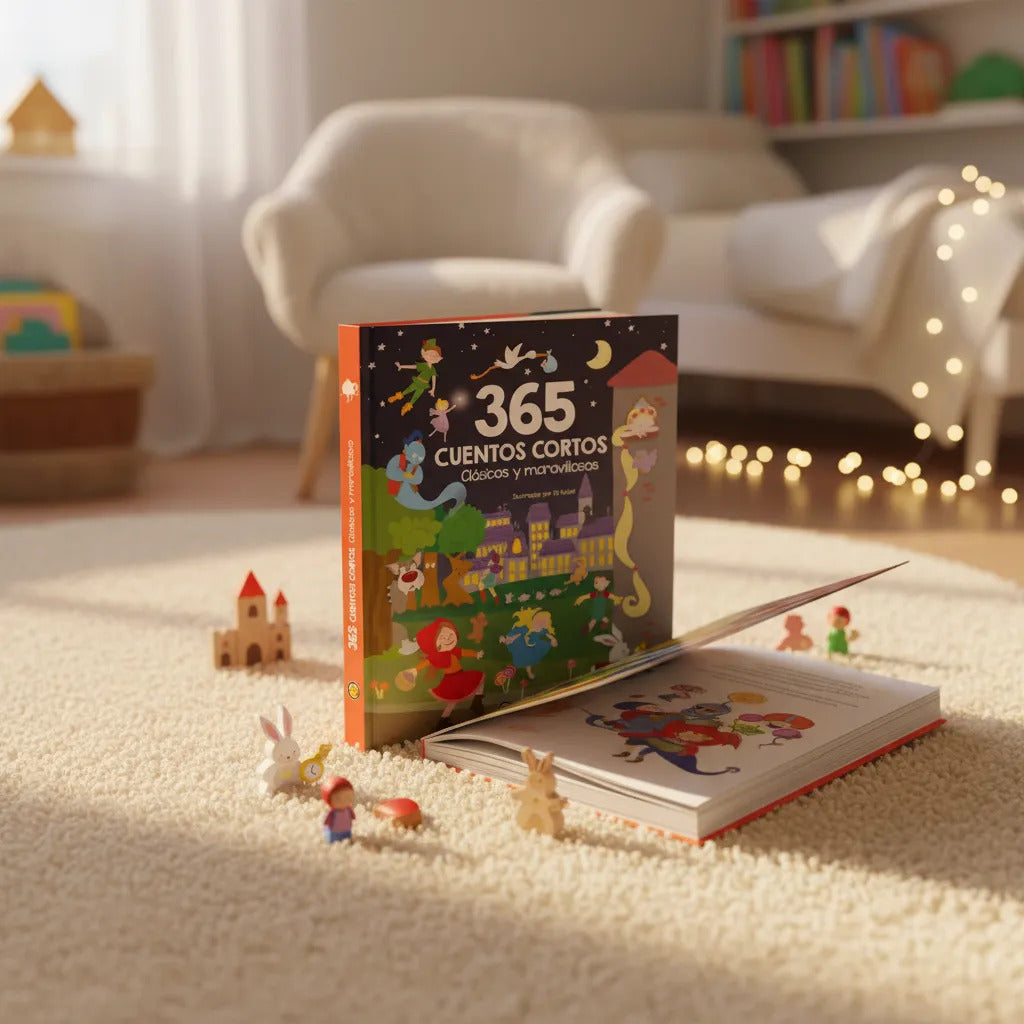 Libro 365 Cuentos Cortos Clásicos y Maravillosos Para Niños