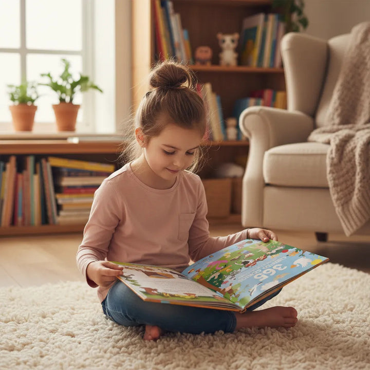Libro Ilustrado 365 Cuentos Clásicos de Animales Para Niños