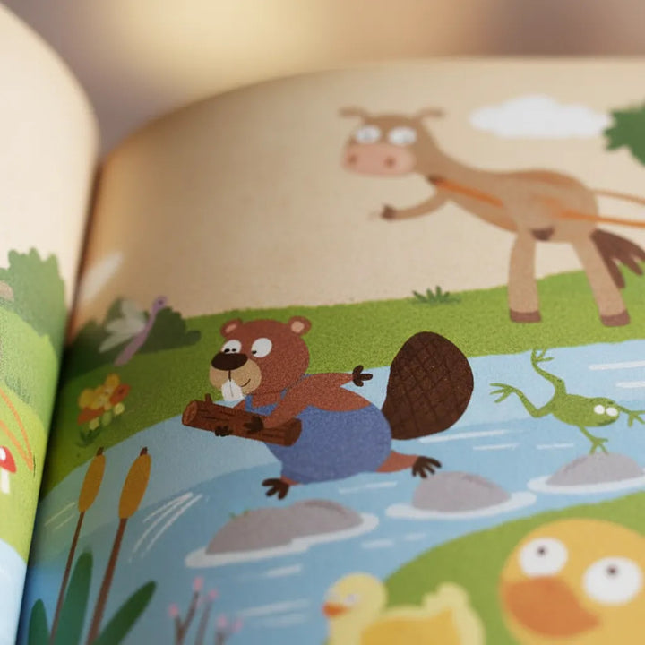 Libro Ilustrado 365 Cuentos Clásicos de Animales Para Niños