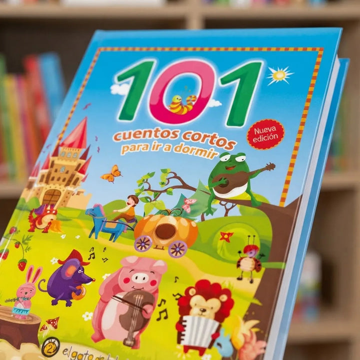 Libro Ilustrado 101 Cuentos Para Ir A Dormir Para Niños