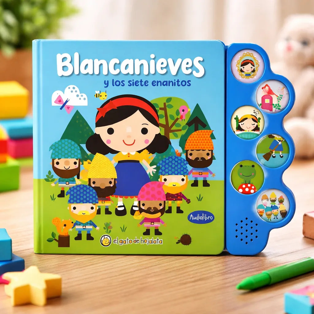 Libro con sonido Blancanieves y los siete enanitos Para Niños