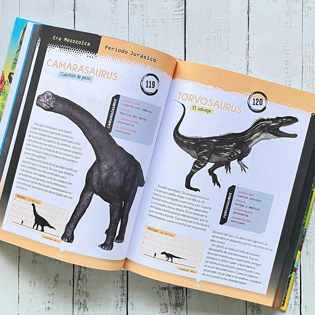 Libro Ilustrado Dinosaurios y Animales Prehistóricos Para Niños