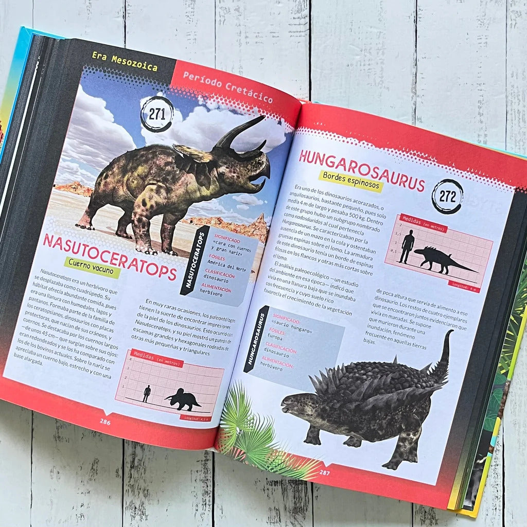 Libro Ilustrado Dinosaurios y Animales Prehistóricos Para Niños