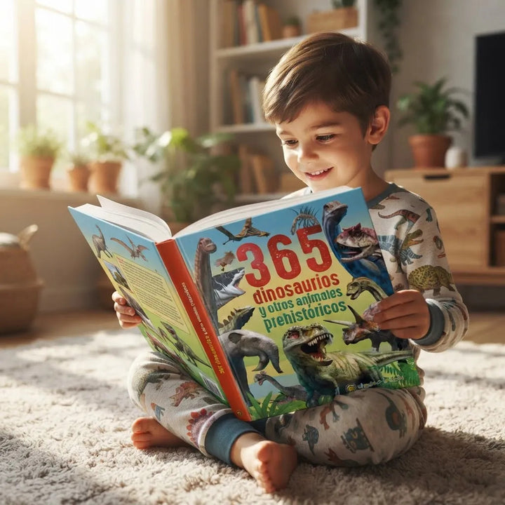 Libro Ilustrado Dinosaurios y Animales Prehistóricos Para Niños