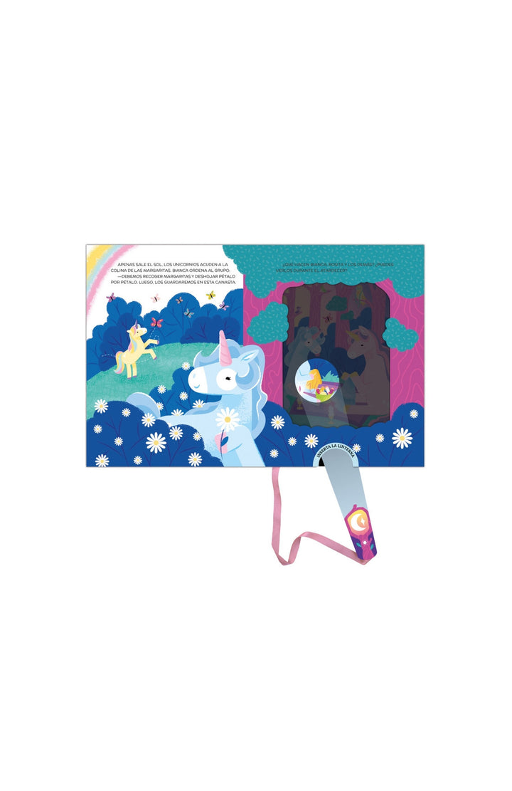 Libros Interactivo Linterna Descubre Unicornios Para Niños