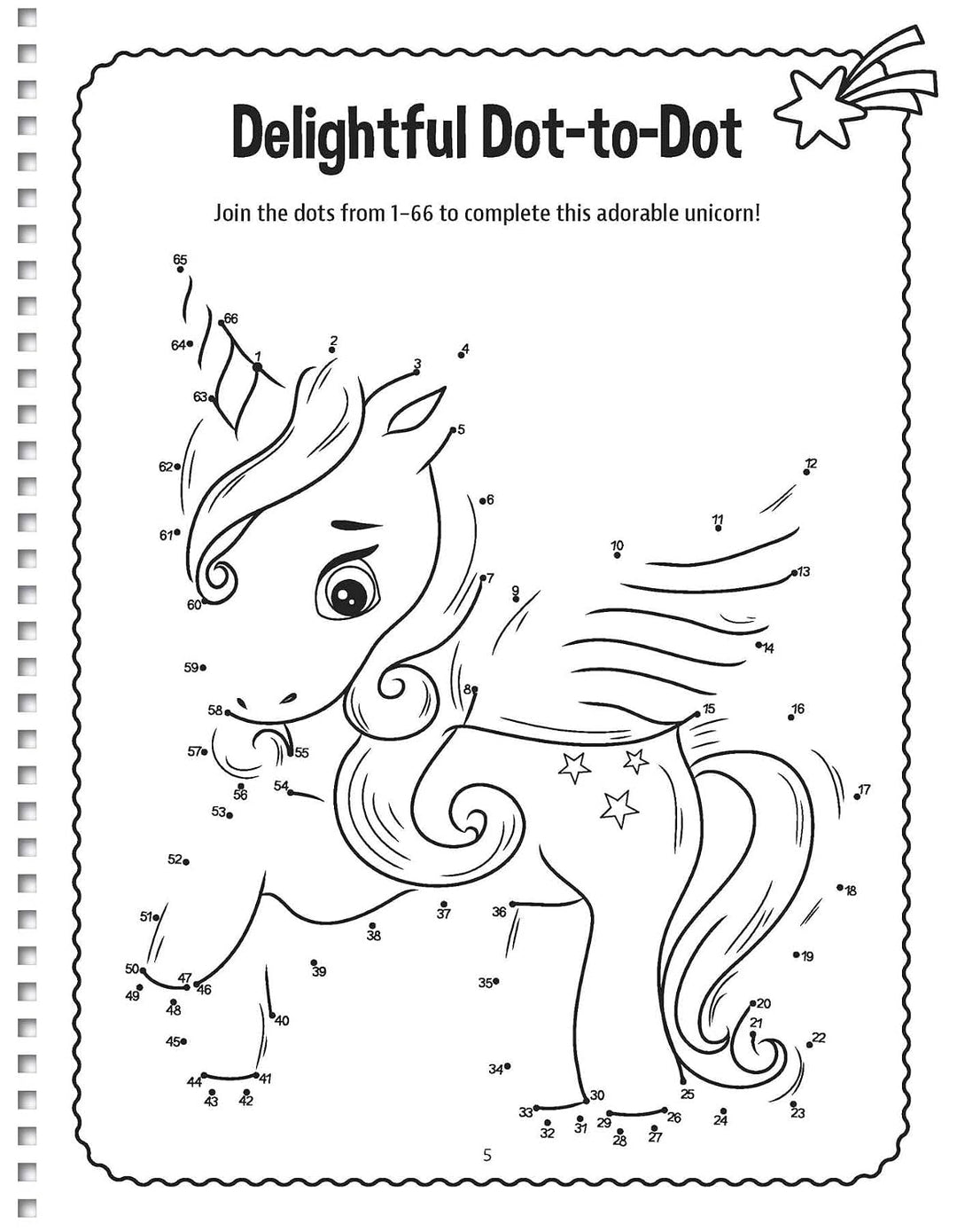 Libro de Actividades Unicornios Con Stickers Para Niños