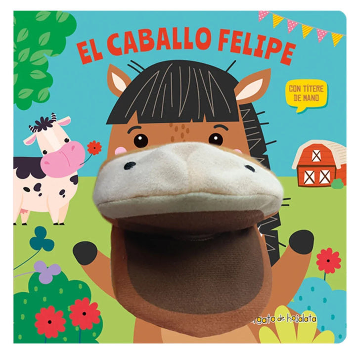 Libro Interactivo Títere de Mano El Caballo Felipe Para Niños