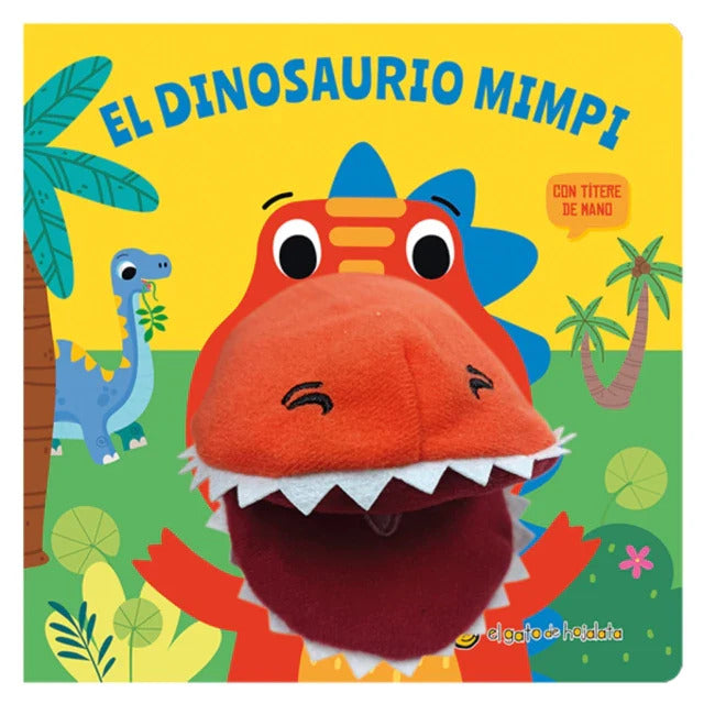 Libro Interactivo Títere de Mano El Dinosaurio Mimpi Para Niños