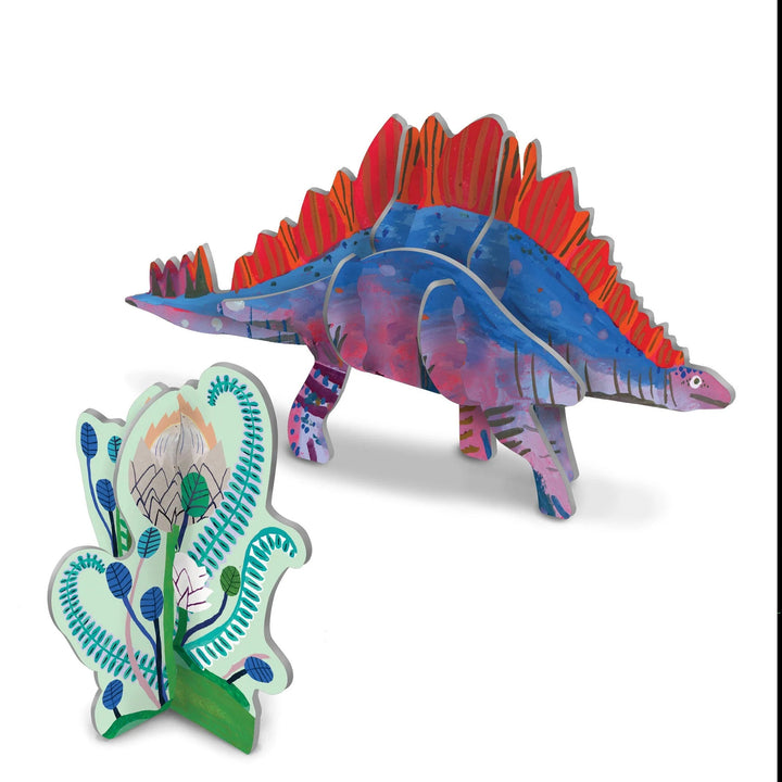 Juego Didáctico Stegosaurus 3D Dinosaurio Brilla Oscuridad Para Niños