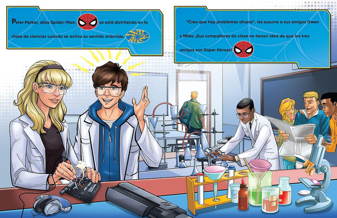 Libro 3D con Sonido Spider-Man Un Rescate Veloz Para Niños