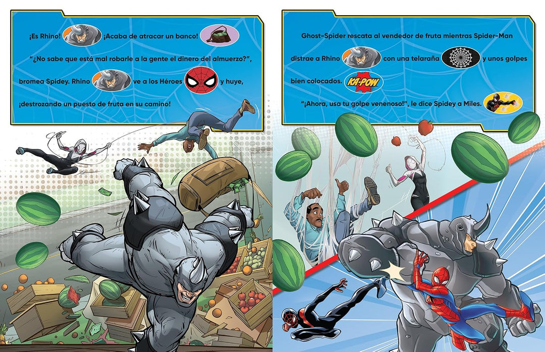 Libro 3D con Sonido Spider-Man Un Rescate Veloz Para Niños