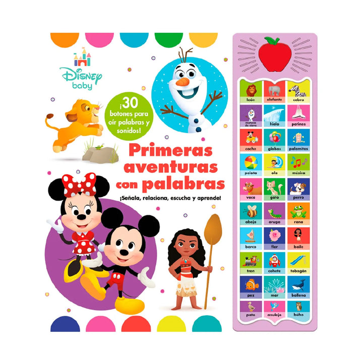 Libro Interactivo con Sonido Disney Primeras aventuras Para Niños