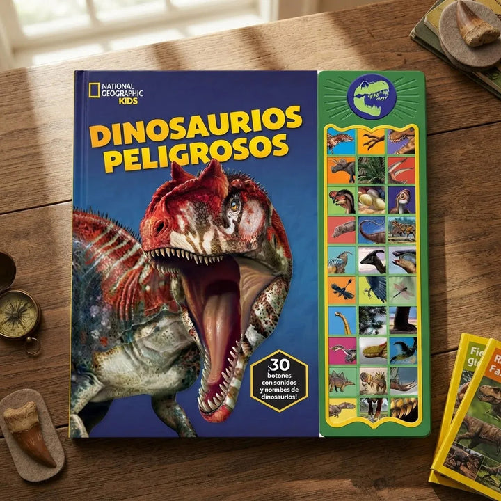 Libro Sonidos Interactivo National Geographic Dinosaurios Para Niños