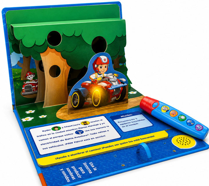 Libro El Apagon Paw Patrol con Linterna Para Niños